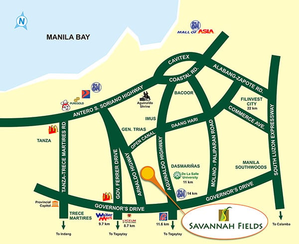 Savannah Fields - House & Lot in San Francisco General Trias Cavite | Price